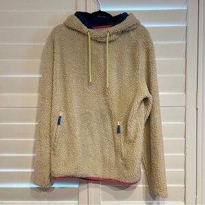 Chubbies Fuzzy Nubby Hooded sweatshirt Tan Size Large